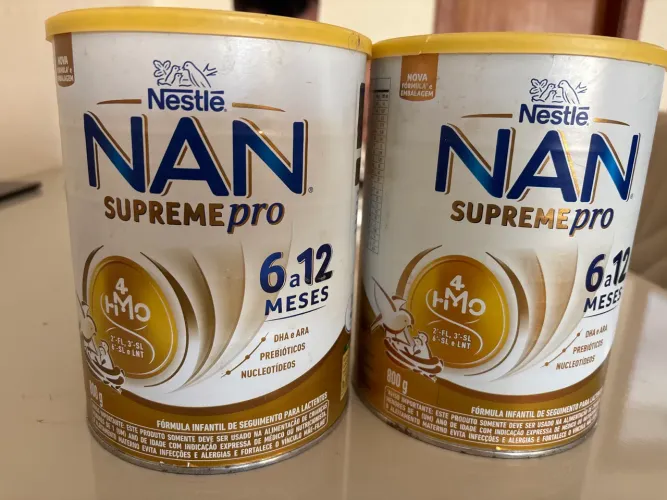 Latas de leite NAN 800gr vazias