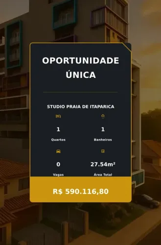 Praia de Itaparica: Studio moderno, ideal para locação e moradia