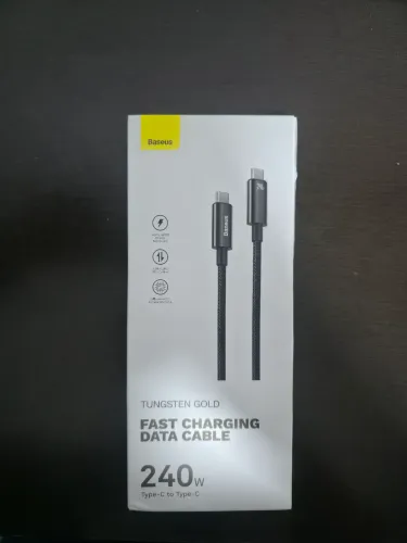 Cabo baseus 2 metros 240w reforçado 