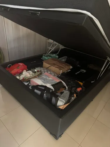 Venda cama baú casal e colchão  casal