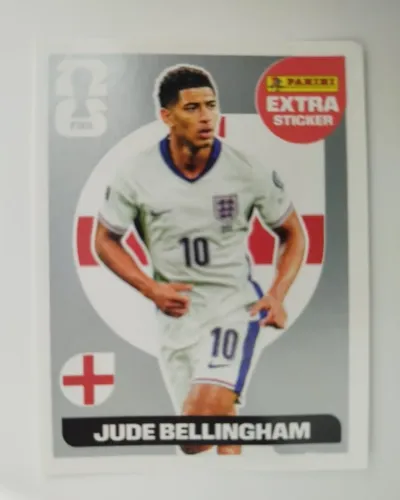 Figurinha Legend Extra Sticker Jude BELLINGHAM Copa do Mundo 2026 Panini Original - PRATA