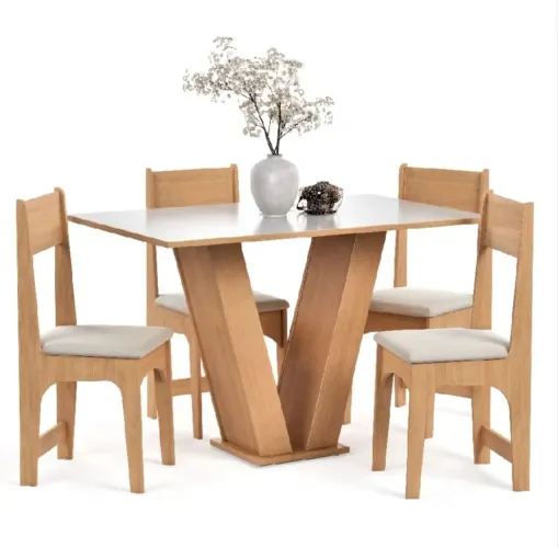 Conjunto Sala de Jantar com 4 lugares