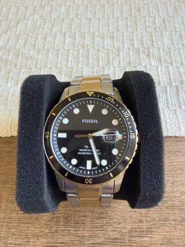 Relógio Fossil FB-01 FS5652 Masculino Aço Inox 100m Original