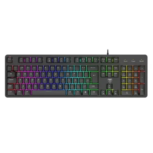  Teclado Semi Mecânico T-Dagger Echo RGB Full Size - T-TGK109 PT - WZetta