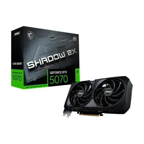 Placa de Vídeo MSI GeForce RTX 5070 Shadow 2X OC 12GB