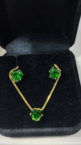 Kit foleado a ouro 18 k 