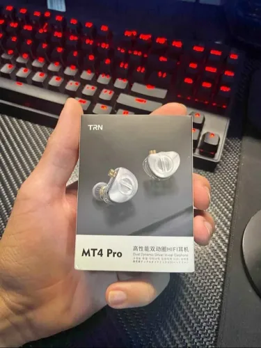 NOVIDADE! FONE TRN MT4 PRO DRIVER DUPLO DINÂMICO COM MIC