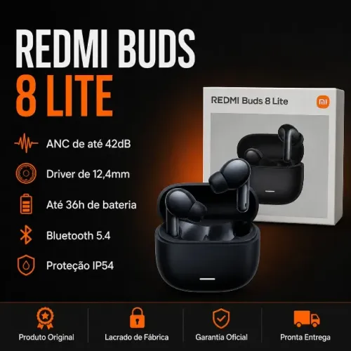 Redmi Buds 8 Lite Cancelamento de Ruído IP54 Original