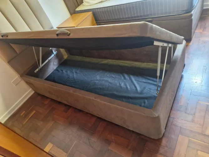 Cama box solteiro com colchao