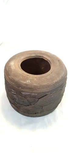 Pneu kart usado para decoração