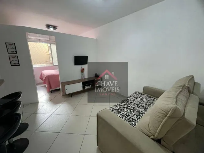 Studio com 1 dormitório à venda, 39 m² por R$ 375.000,00 - Embaré - Santos/SP