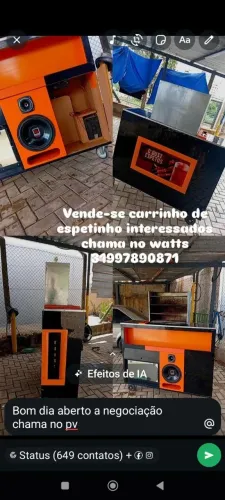 Carrinho de espeto com som
