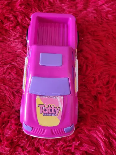 Carro de boneca rosa, estilo picape da Tatty fashion car 