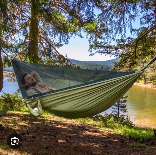 Rede com Mosquiteiro Camping 