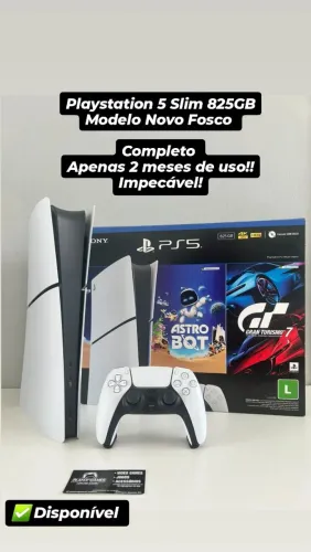 Playstation 5 Slim 2 Meses de Uso! (Aceito Cartão)