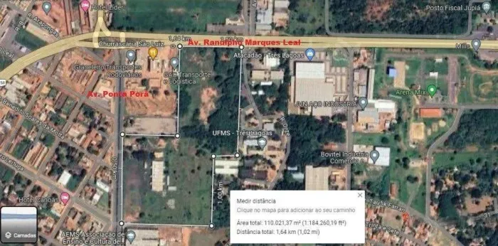 Área em Três Lagoas/MS