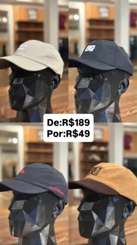 BONÉS NOVOS NA ETIQUE PRODUTOS ORIGINAL DE REVENDEDOR DAS PRÓPRIAS MARCAS DOS BONÉS