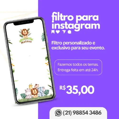 FILTRO PARA INSTAGRAM / CONVITE DIGITAL