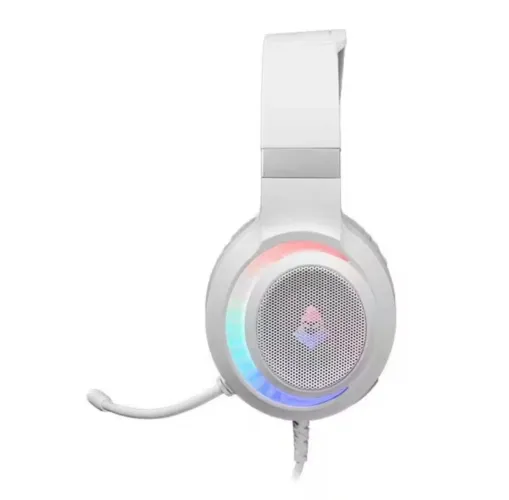 Headset Gamer Mancer Twilight, Rainbow, Drivers 50mm, Branco, MCR-TLT-WH01