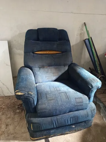 Poltrona do papai super confortável azul