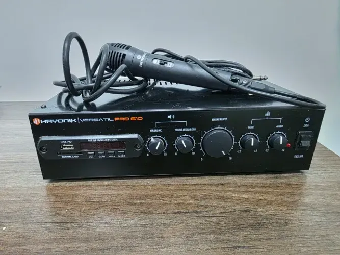 AMPLIFICADOR HAYONIK VERSÁTIL PRO 610 + MICROFONE