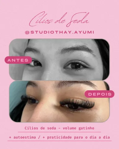 cílios de seda?