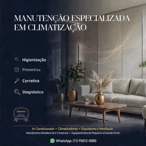 Manutenção em sistema de climatização 