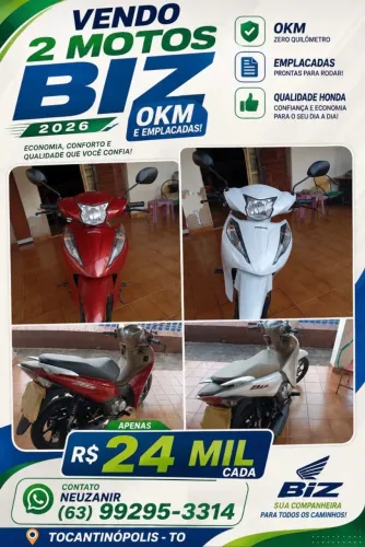 Vendo Biz 0km R$ 24 mil
