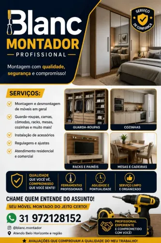Blanc montador de móveis profissional 