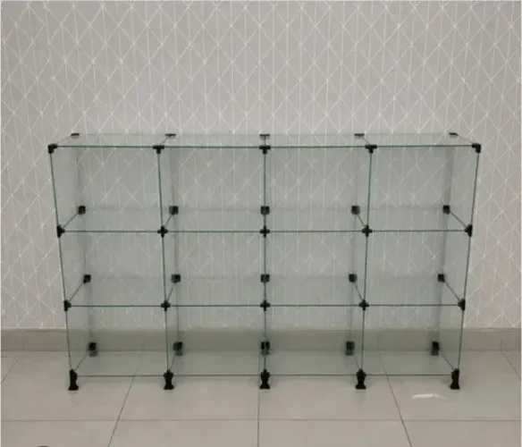 Prateleira vitrine de vidro modulado!