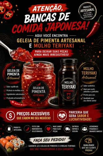 Molho artesanal para comida japonesa 
