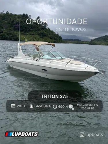 LANCHA TRITON 275 - 2010 (REAL, CORAL, VENTURA, NX, FOCKER)