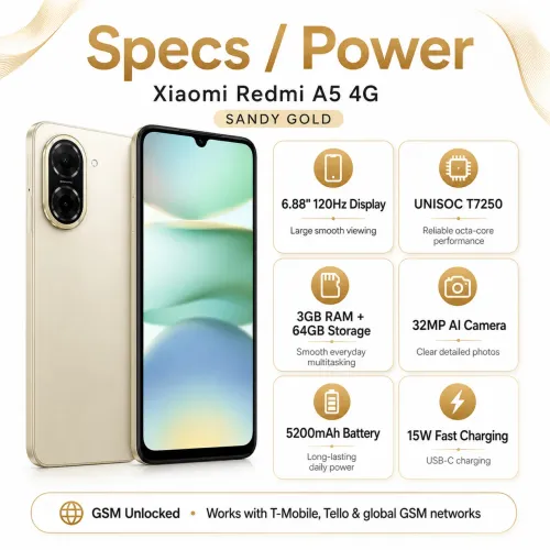 Xiaomi Redmi A5 - Sandy Gold