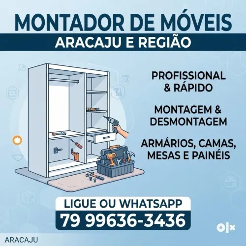 MONTADOR DE MÓVEIS URGENTE