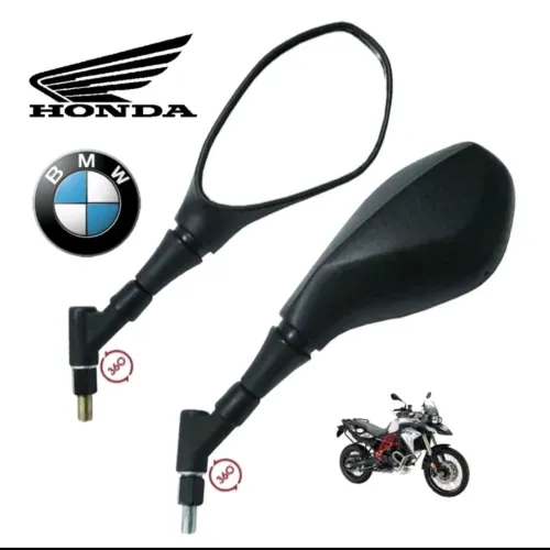 Retrovisor F800 360° Haste Curta (Honda e Yamaha)