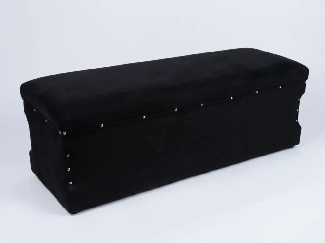 Puff Recamier Grande Preto (1,20m) - Lindo e Super Conservado!