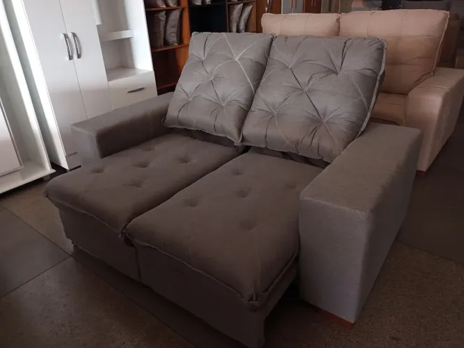 Novo sofá retrátil linho 1.80mts 