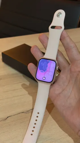 Apple Watch Series 9 45mm Rose/Gold - Saúde bateria 97%! C/ garantia! Loja física!