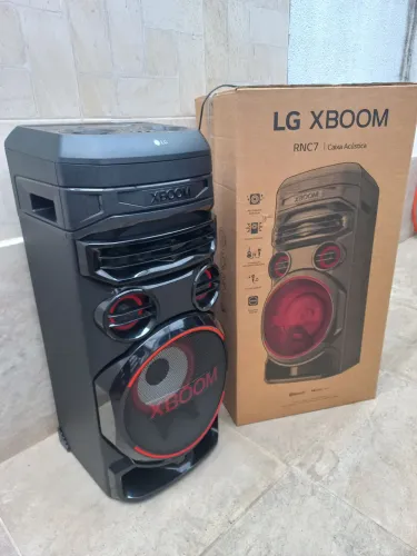 CAIXA DE SOM TORRE LG XBOM NOVO NA CAIXA