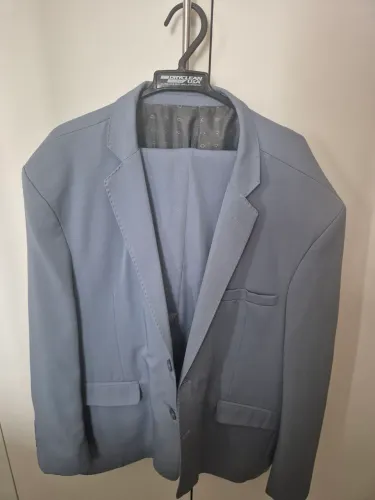 Terno Azul Bebê Slim 64 GANHE TERNO PRETO USADO 64