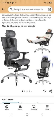 Cadeira larkleaves l10 pro