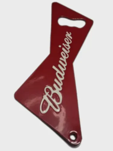 Abridor Budweiser Oficial Relevo Esmaltado Peça Rara Colecionador