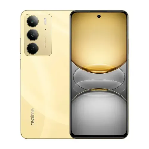 Celular Realme C75 Lightning Gold, Tela de 6,72", 5G, 256GB e Câmera de 50MP
