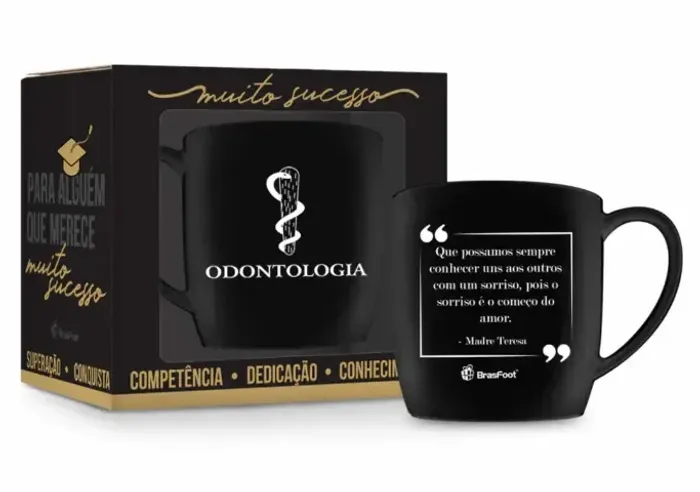Caneca Porcelana 300 ml Odontologia
