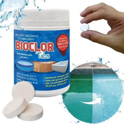 Pastilhas Cloro Orgânico Piscina Plástica Infláveis
