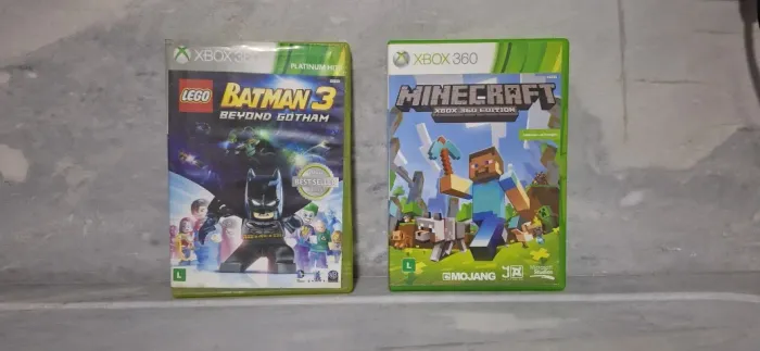 Jogos de Xbox 360 Batman 3 e Minecraft original