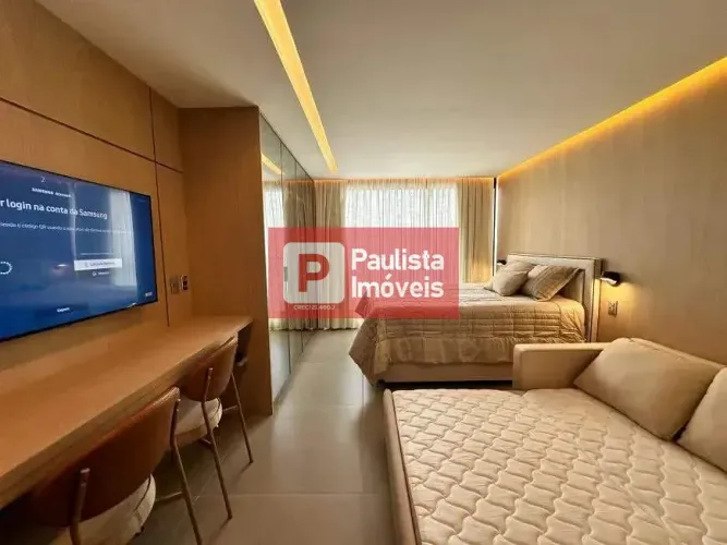 Studio mobiliado 30m2 para locação, 01 quarto , sem vaga Itaim Bibi, São Paulo, SP
