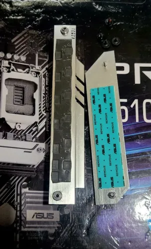 Dissipadores pra NVME + Espelho + caixa VRM H510m a r2.0Asus