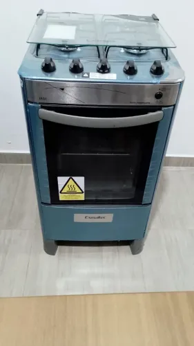 Fogão Inox 4 Bocas Esmalte (Nunca Usado)