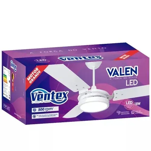 Ventilador de teto LED  18w - VENTEX